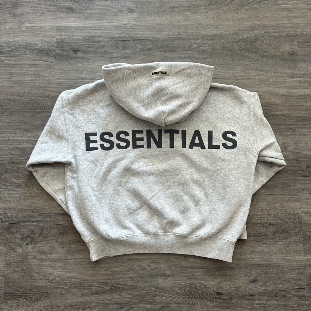 Essentials Fear of God heather grey hoodie XXS